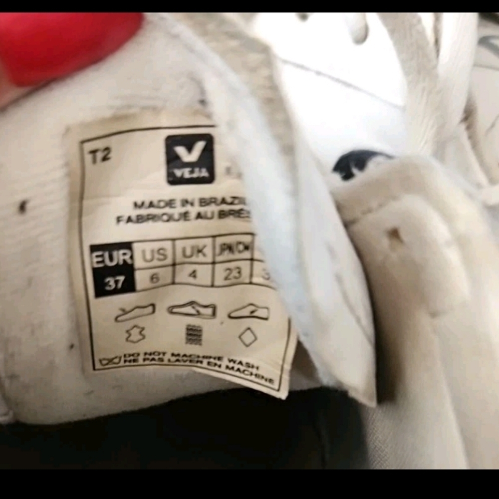 VEJA Womens White & Black Campo Leather Sustainable Designer Sneakers 6 - Picture 11 of 16